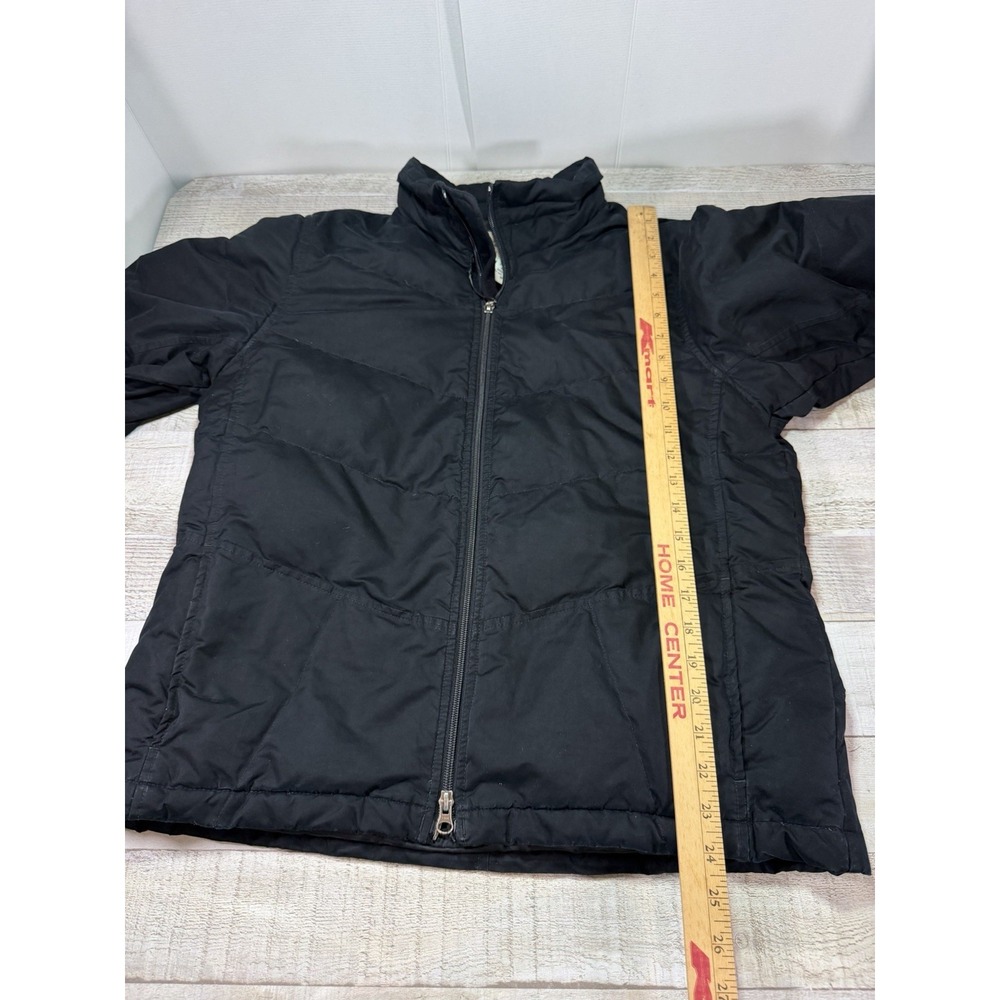 Eddie Bauer Womens M Black Goose Down Puffer Winter Jacket Full Zip Coat - Picture 4 of 11